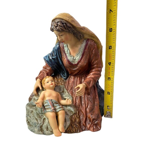 Vintage Grandeur Noel Nativity Set Replacement Piece O’Well Figurine Mary & Baby - Picture 8 of 16